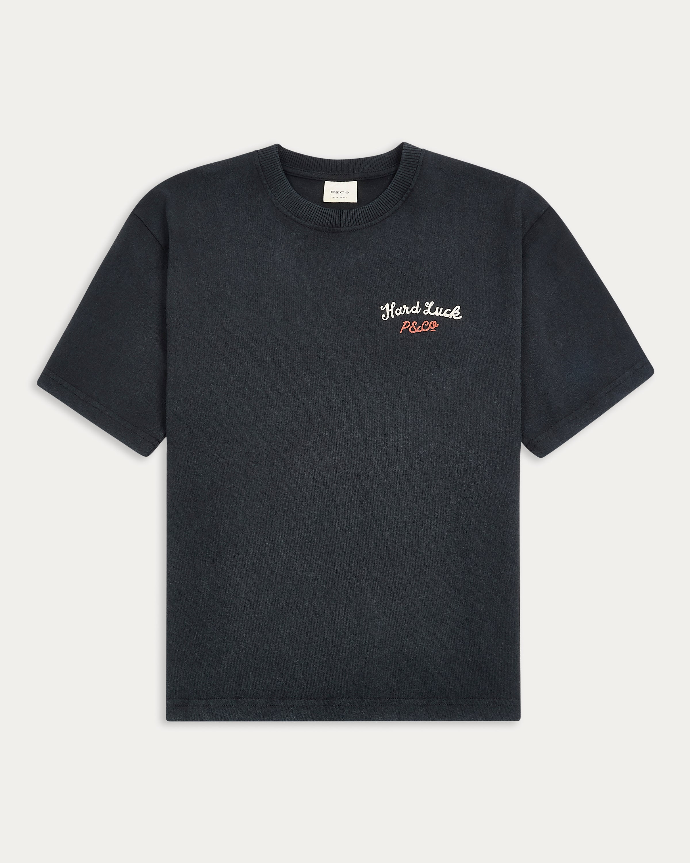 Hard Luck Club Boxy T-Shirt - Washed Black
