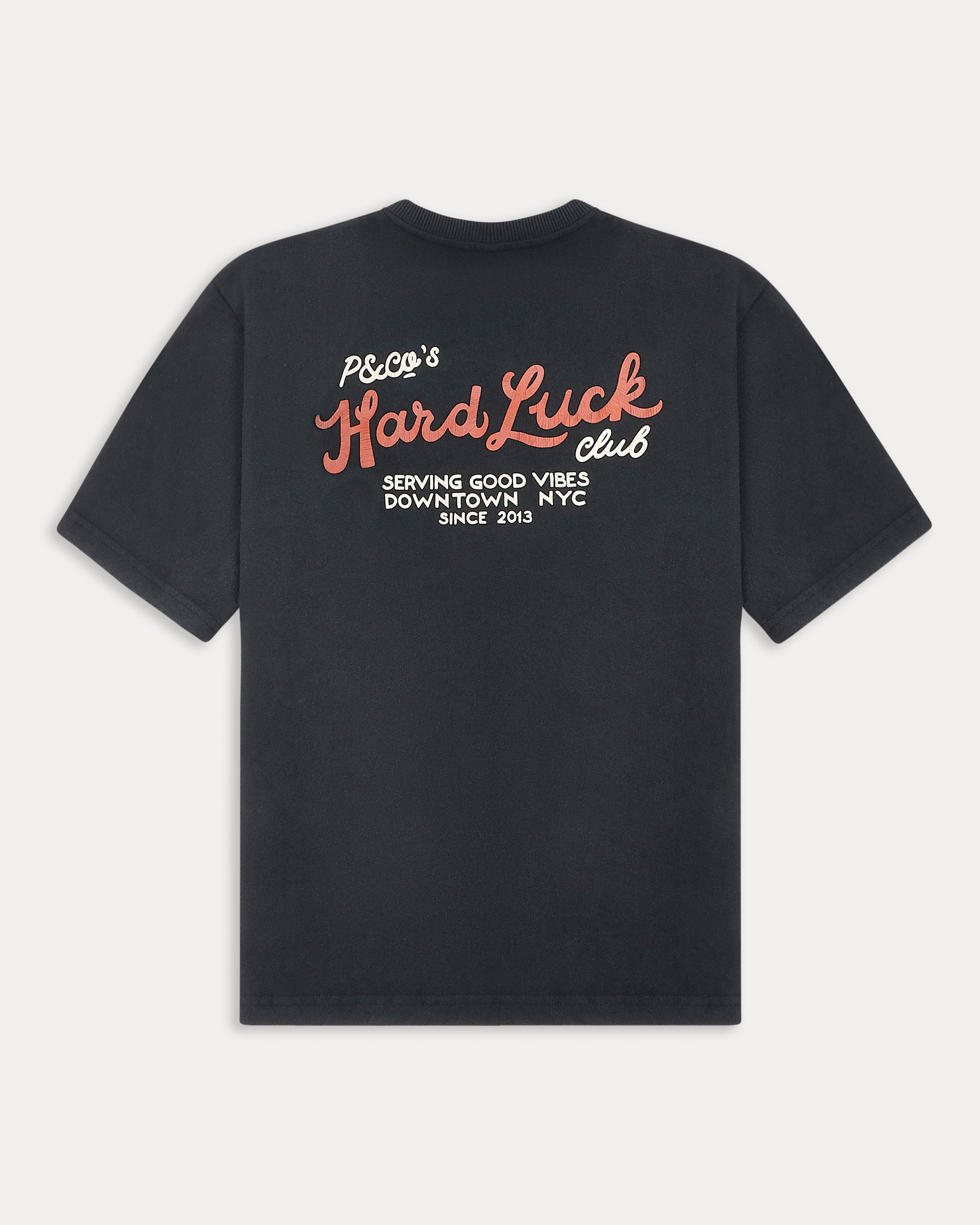 Hard Luck Club Boxy T-Shirt - Washed Black