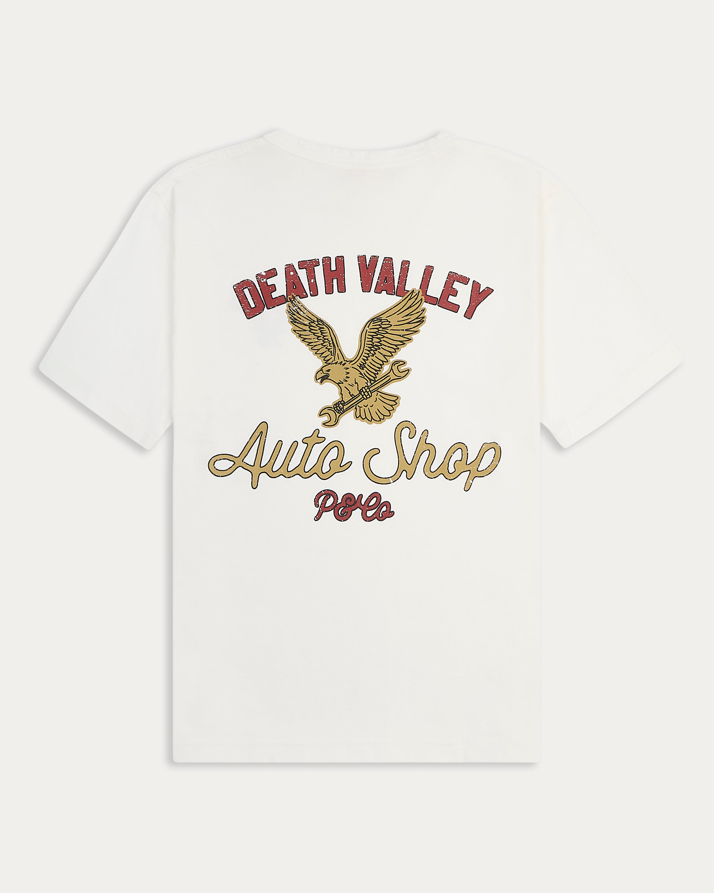 Death Valley Auto Shop T-Shirt - Off White