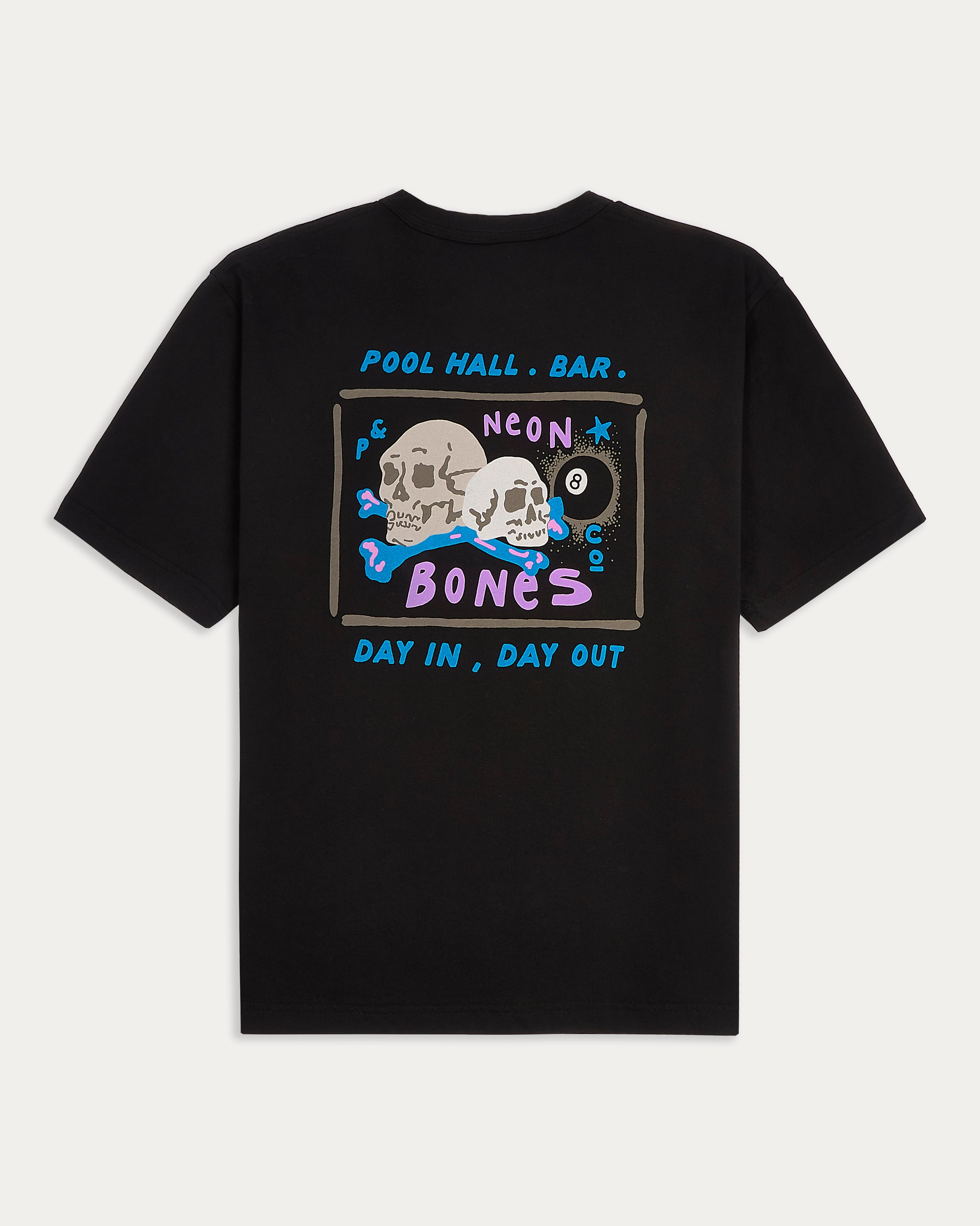 Pool Hall T-Shirt - Washed Black