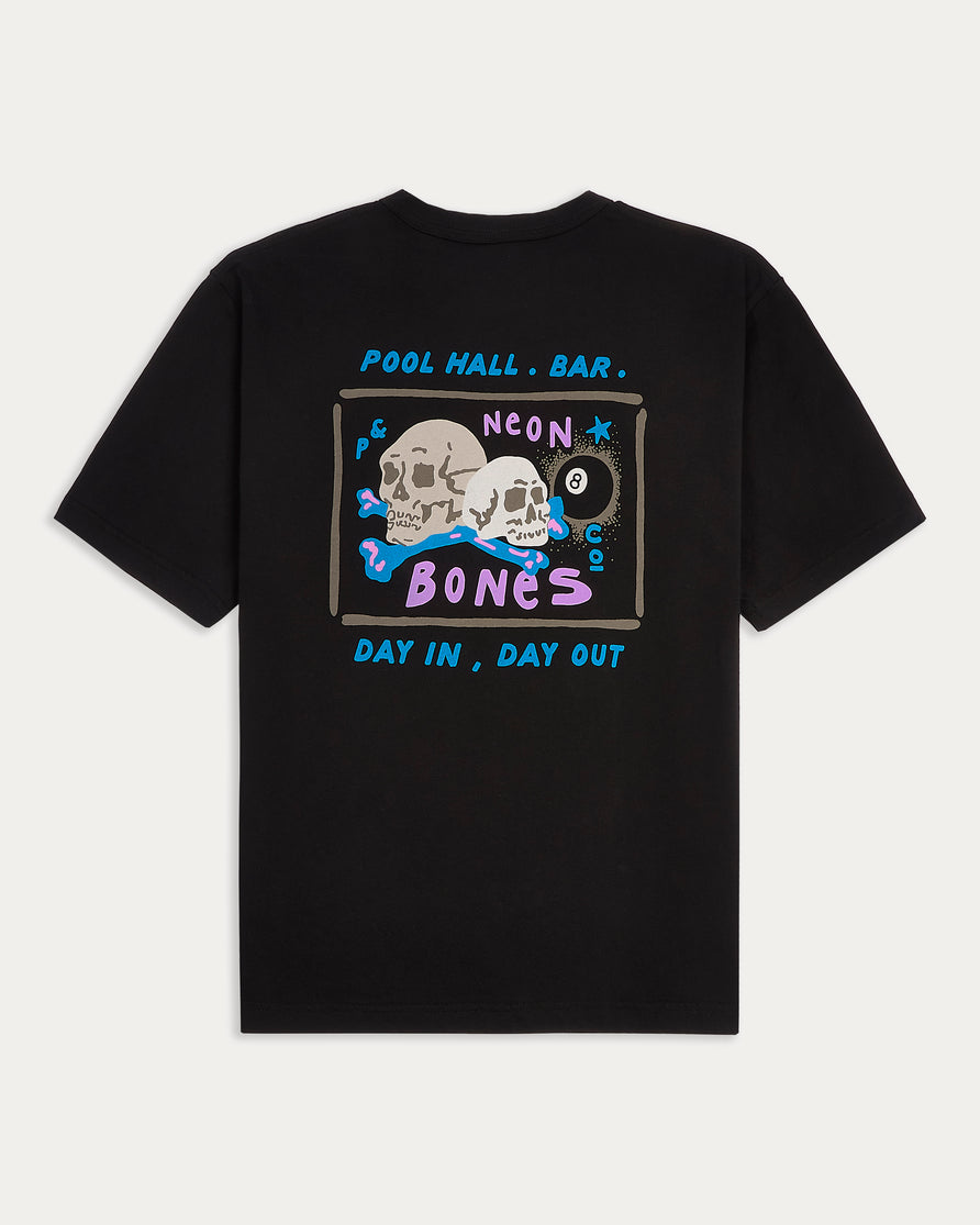 Pool Hall T-Shirt - Washed Black