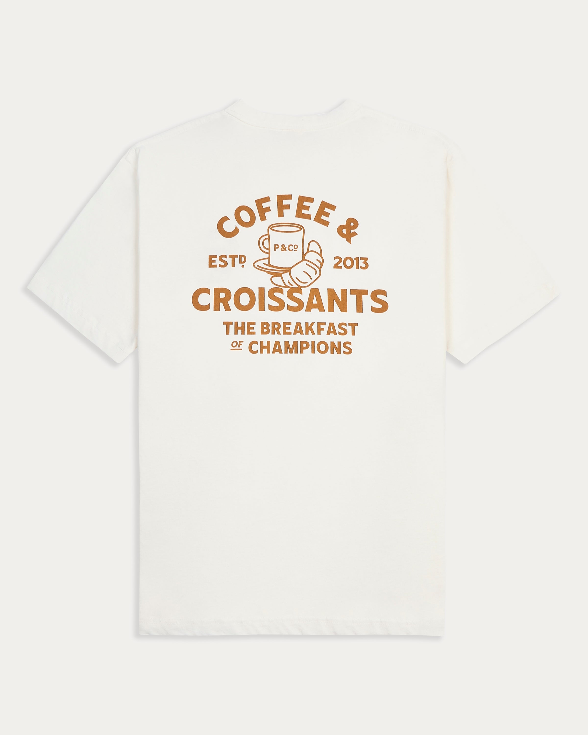 Coffee & Croissants T-Shirt - Off White
