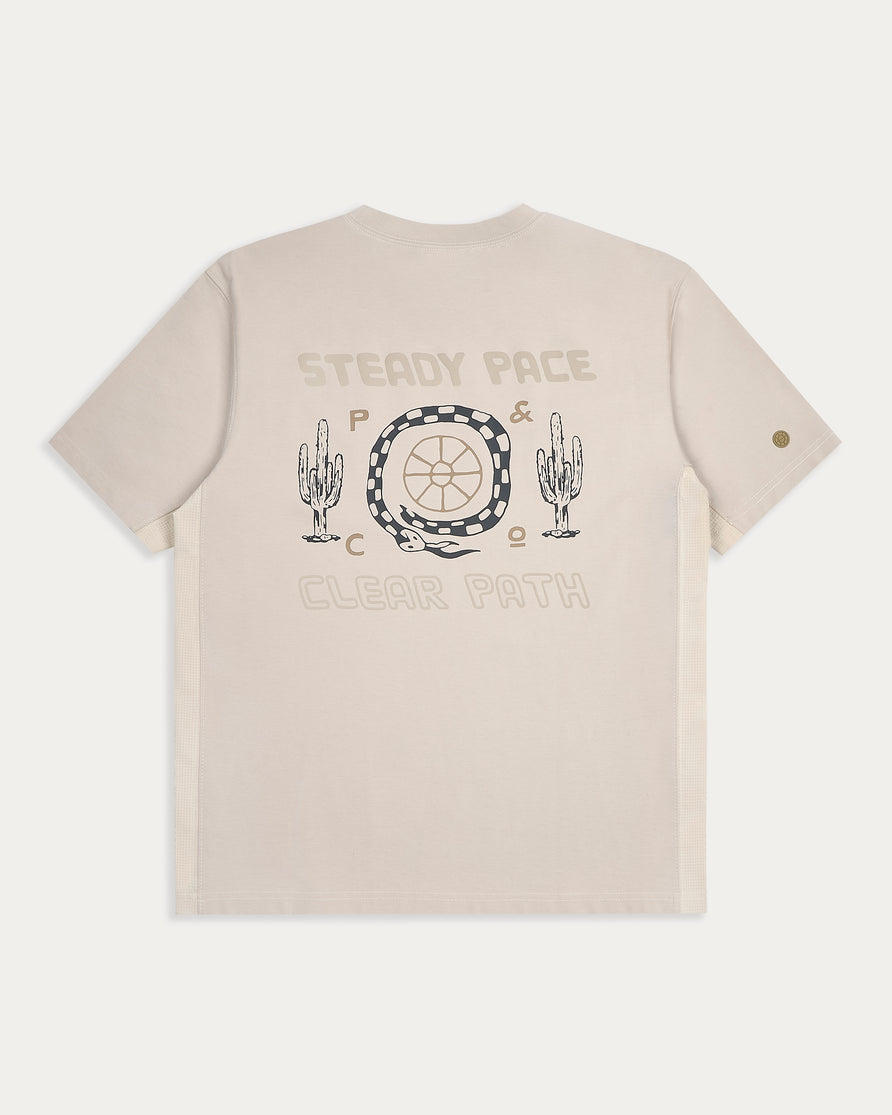 Steady Pace Trail T-Shirt - Bone