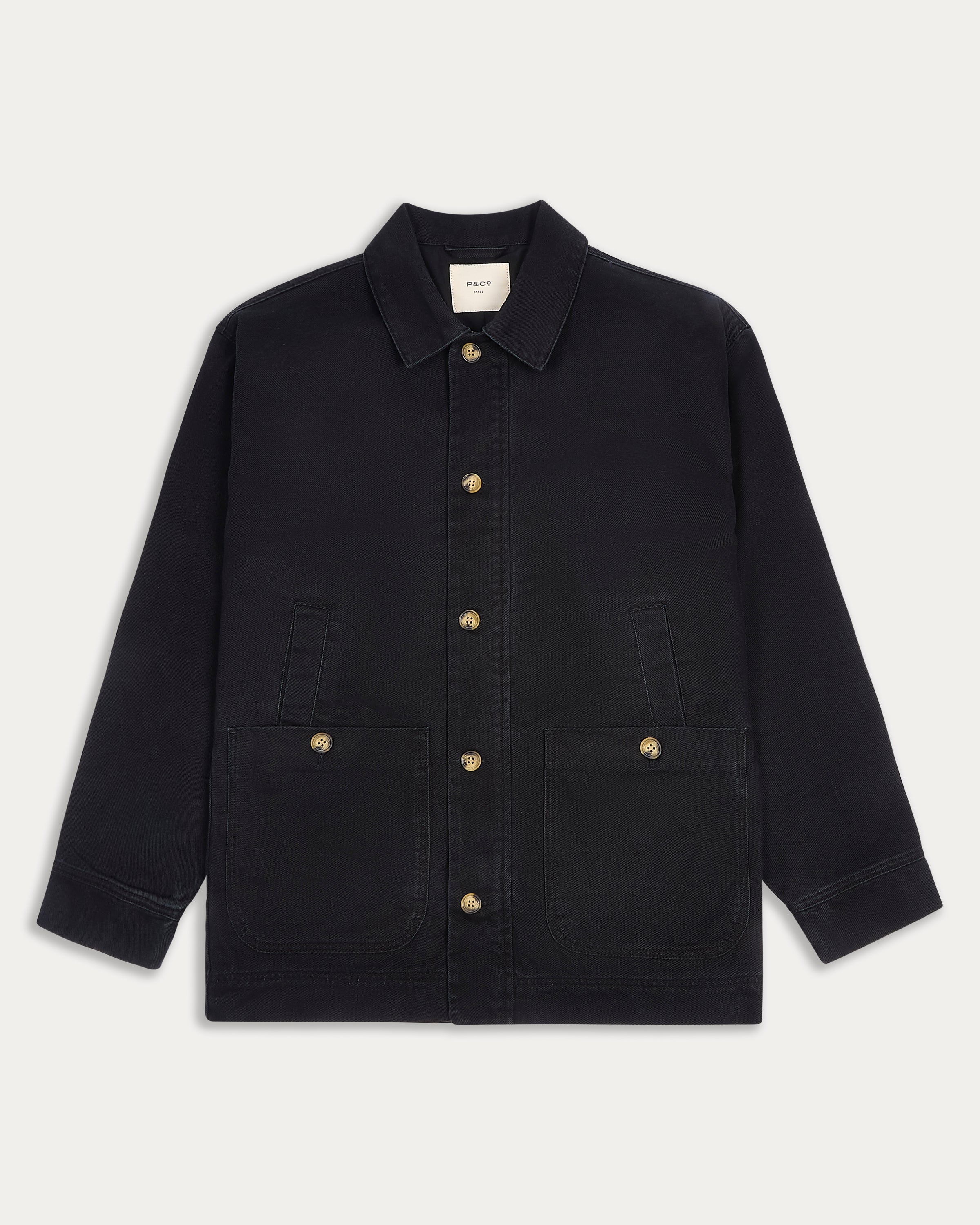 Porter Overcoat - Washed Black