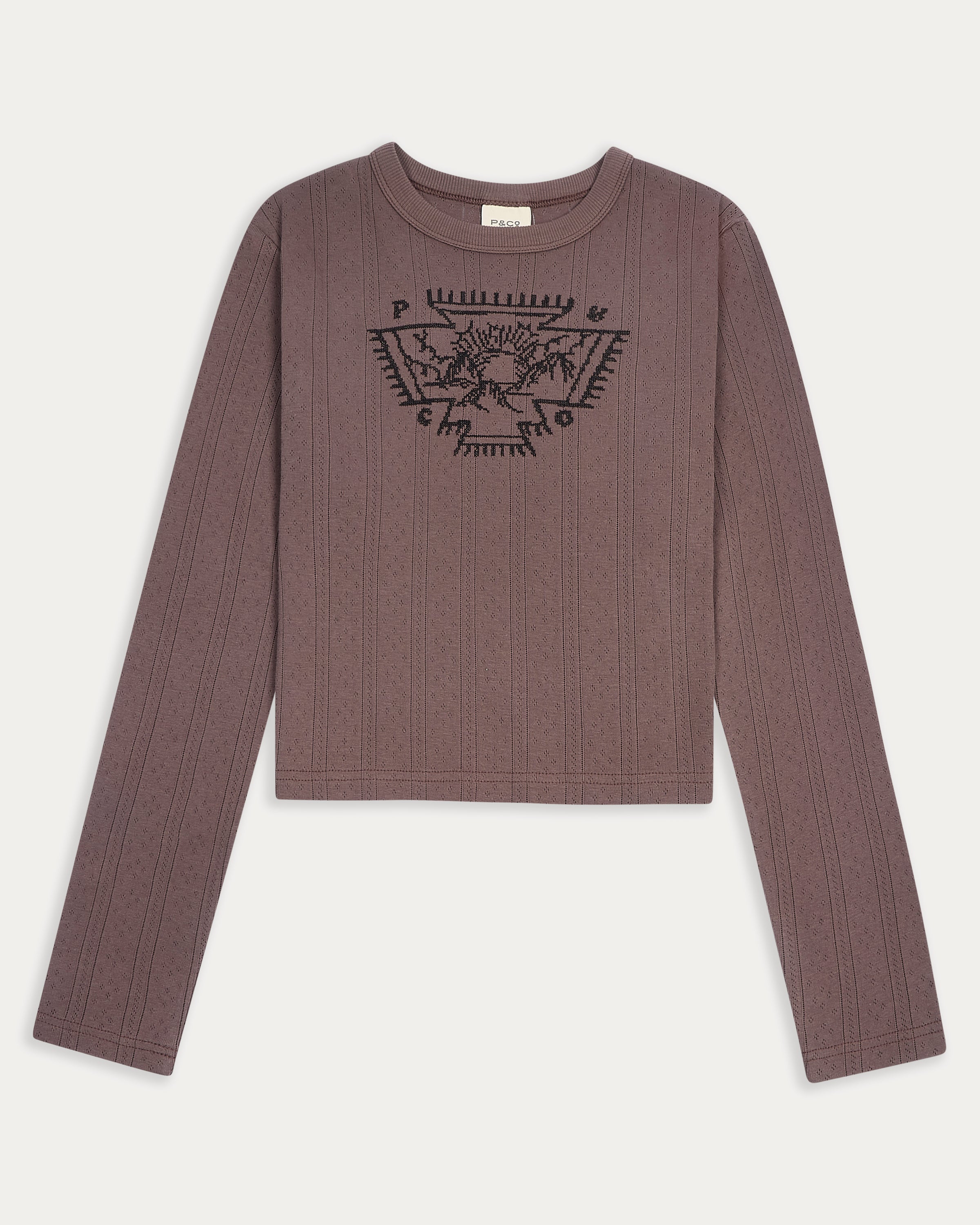 Desert Sun Embroidered Longsleeve - Brown
