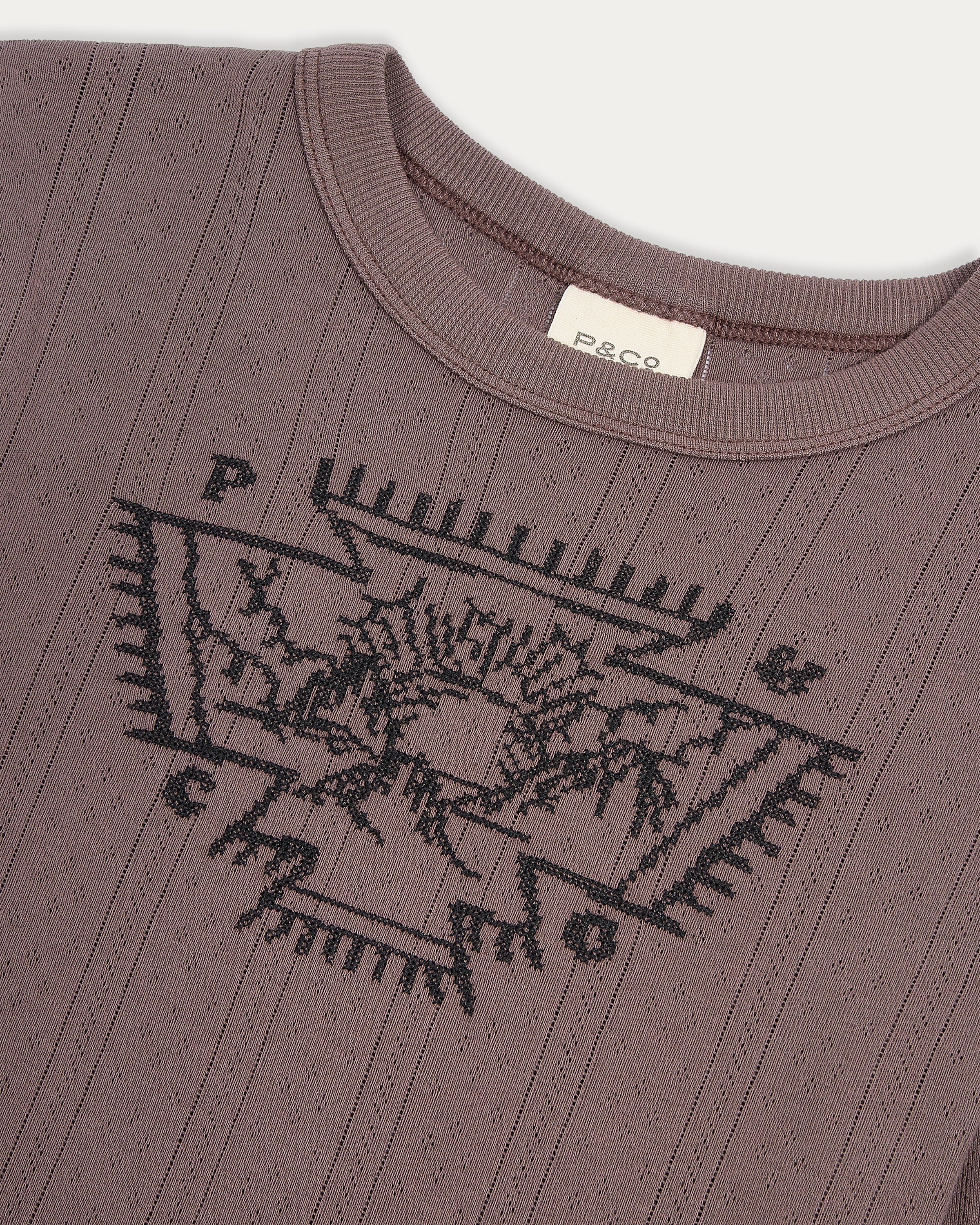 Desert Sun Embroidered Longsleeve - Brown