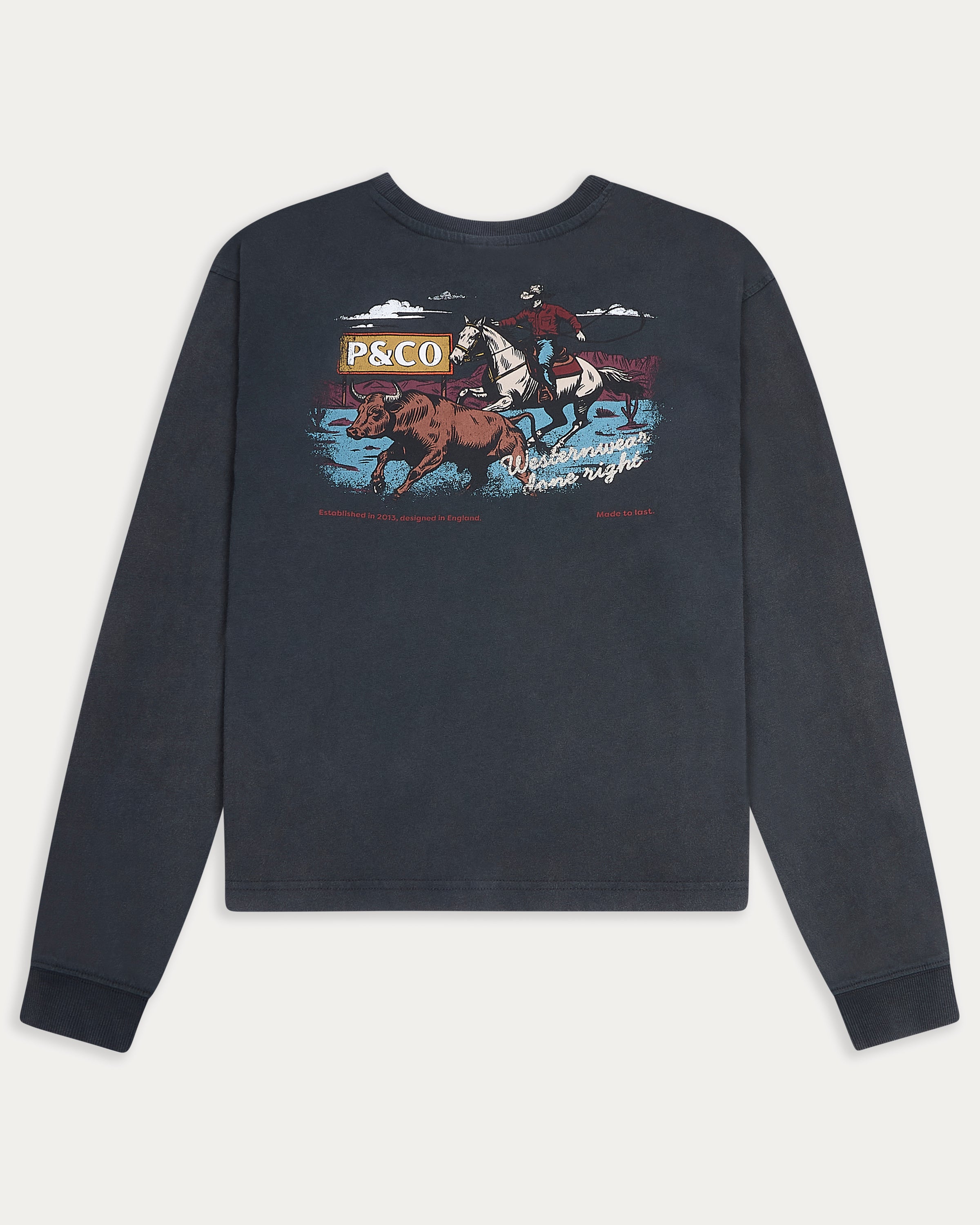 Western Wear Unisex Longsleeve T-Shirt - Acid Wash