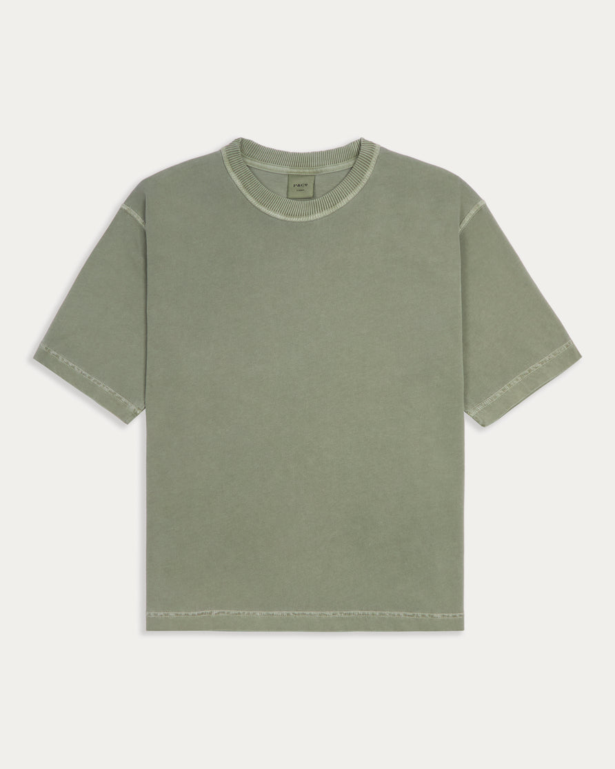 Essential Boxy T-Shirt - Faded Sage