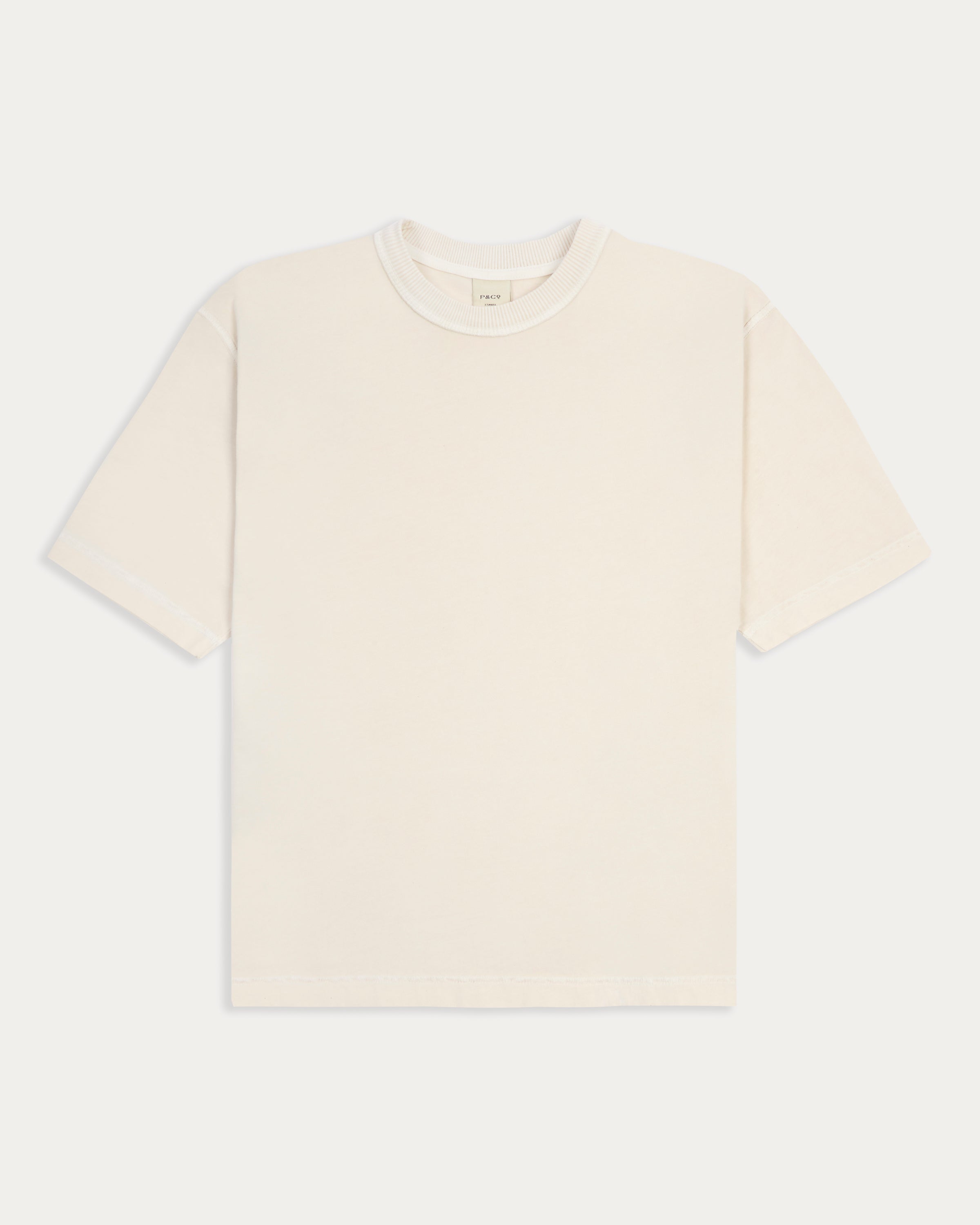 Essential Boxy T-Shirt - Fog White