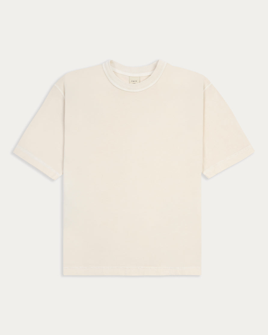 Essential Boxy T-Shirt - Fog White