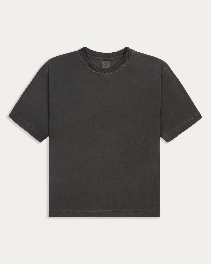 Essential Boxy T-Shirt - Faded Black