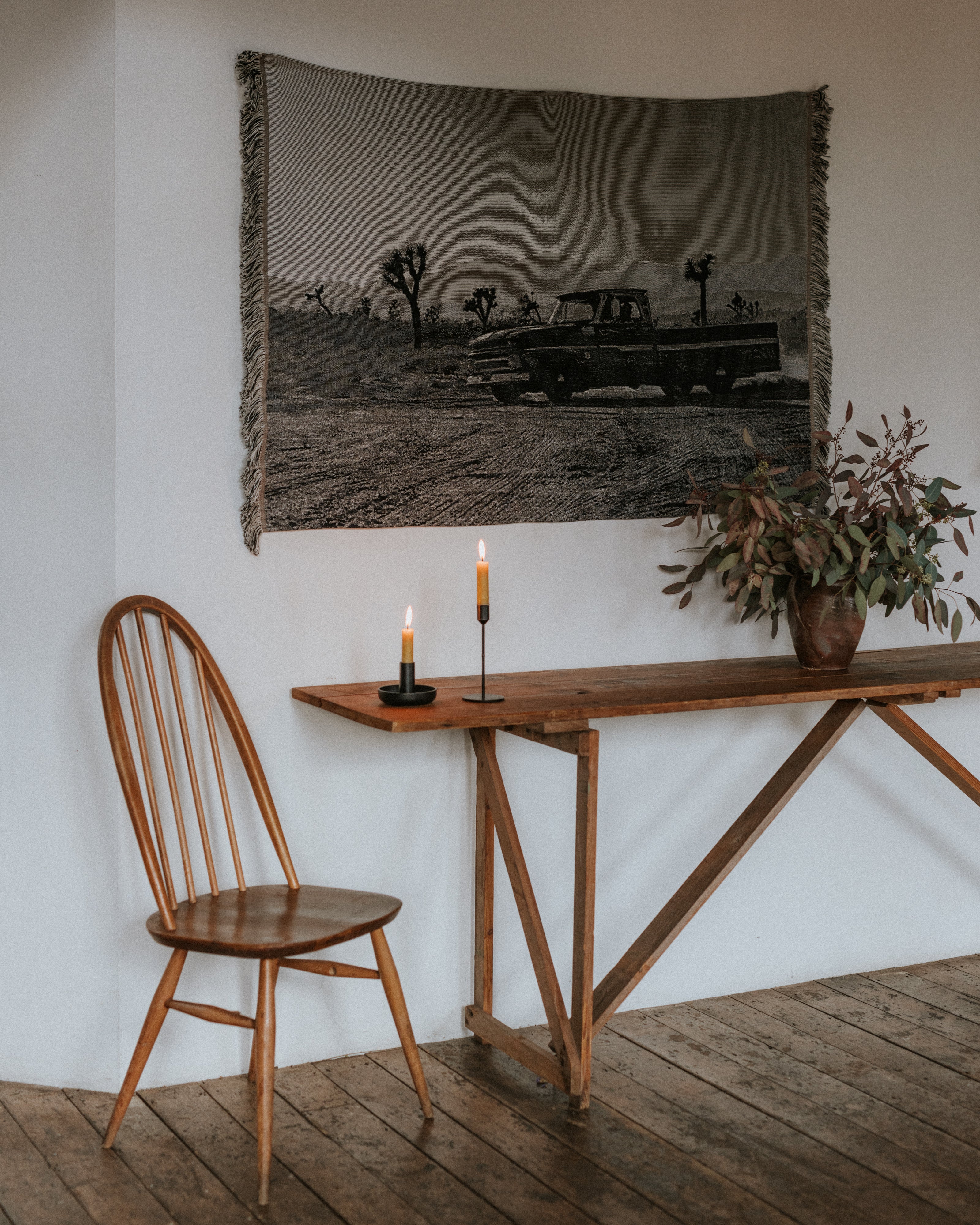 Joshua Tree Tapestry - Greyscale