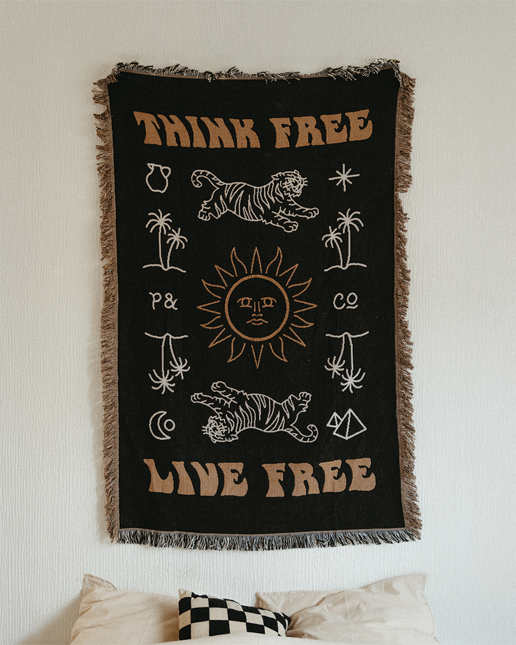 Think Free Tapestry - Washed Black