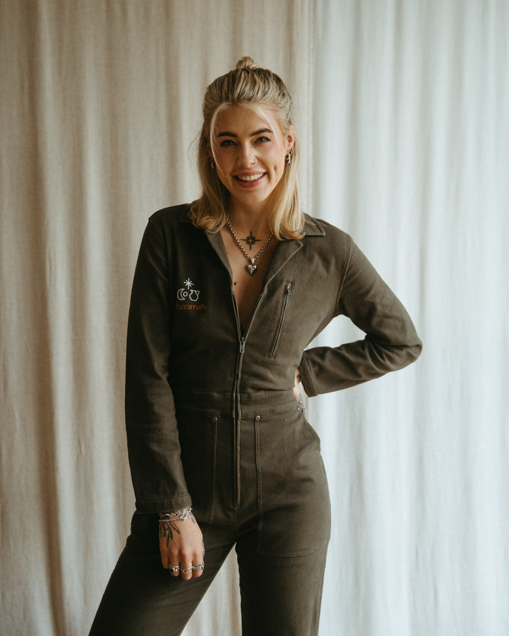 Wild Ones Boilersuit - Olive