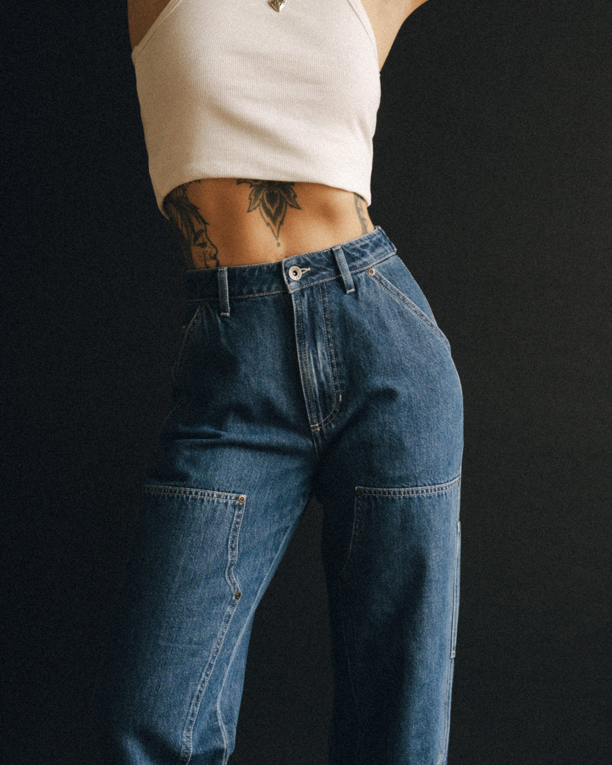 Albion Carpenter Pant - Washed Denim