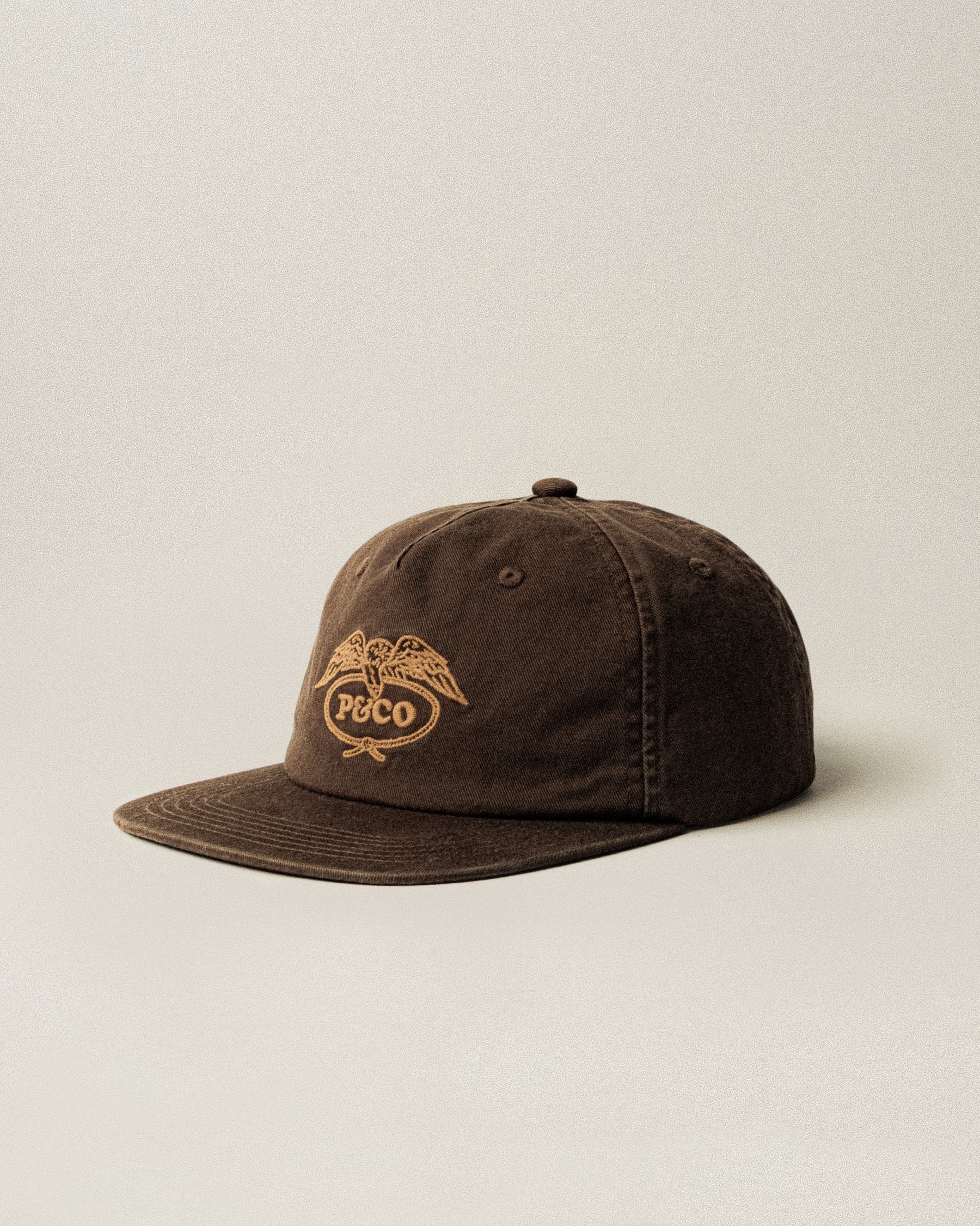 Eagle Lasso 5 Panel Cap - Brown