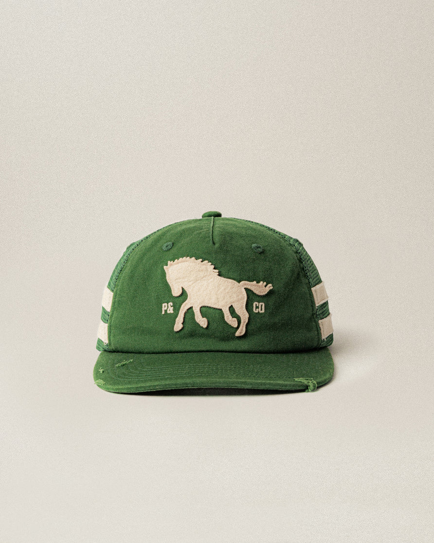 Bronco Vintage Trucker Cap - Green