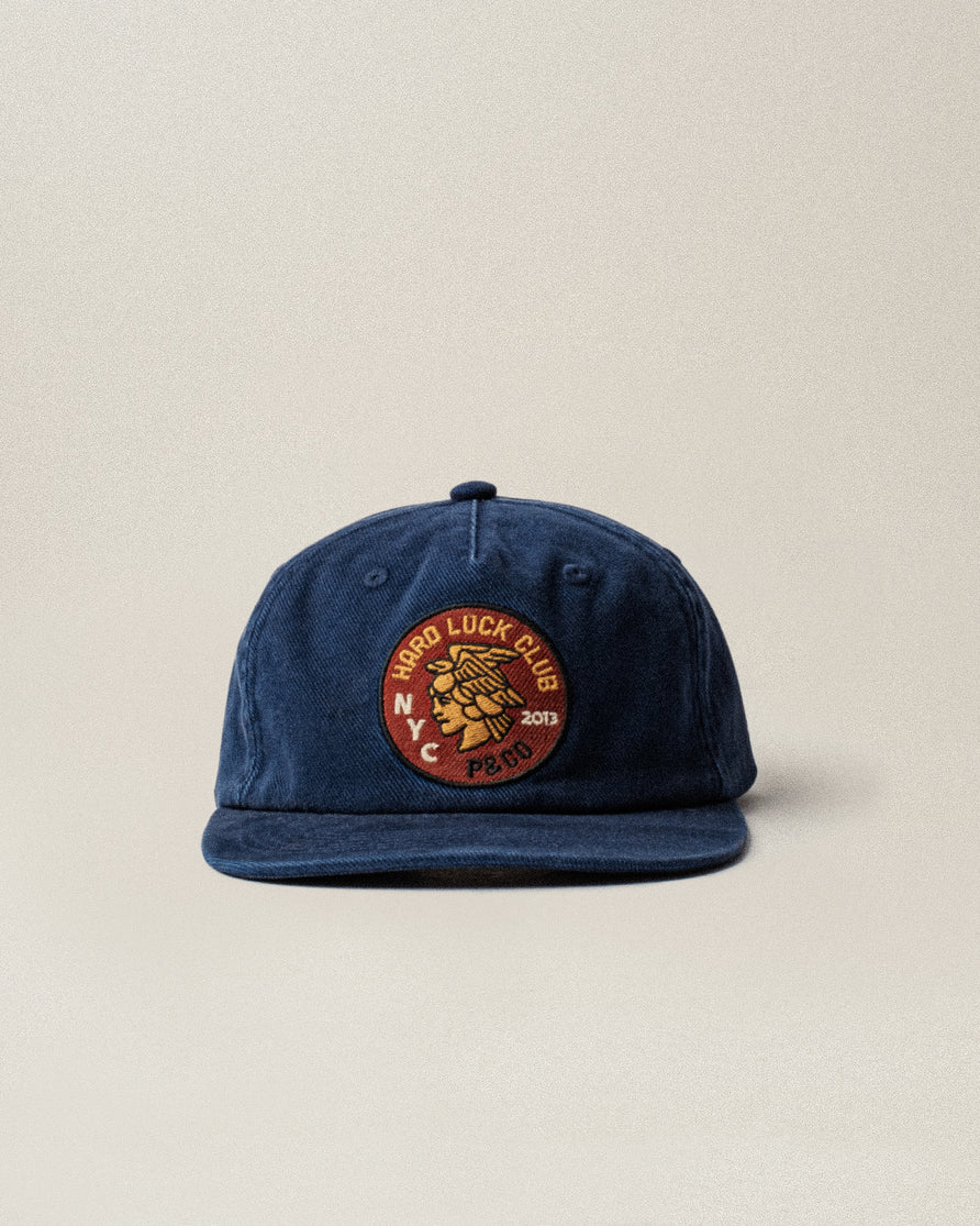 Hard Luck 5 Panel Cap - Navy