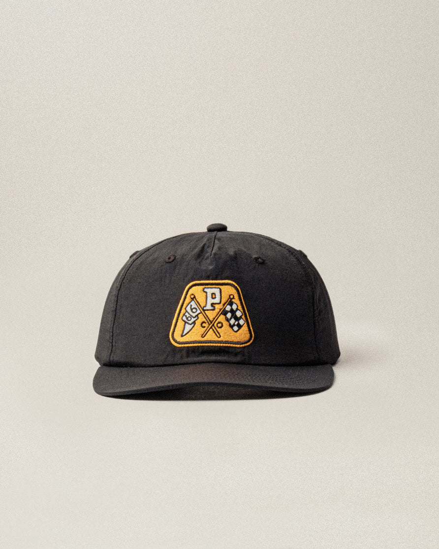 Racer 5 Panel Cap - Washed Black