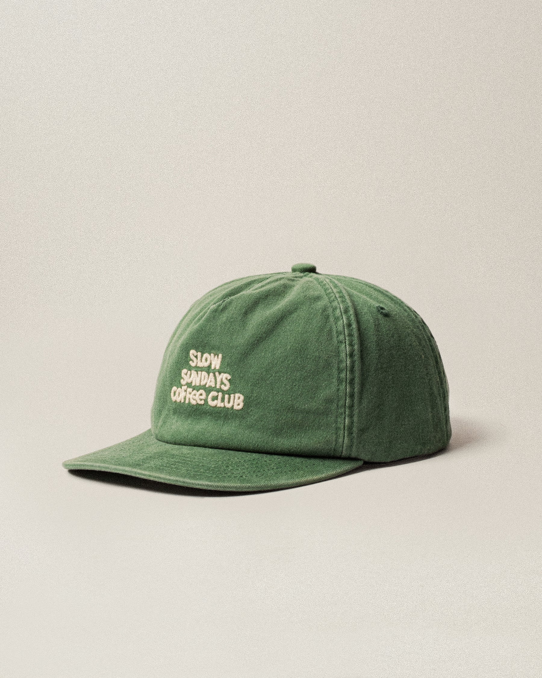 Slow Sundays 5 Panel Cap- Green | Hats & Beanies ‐ P&Co - A