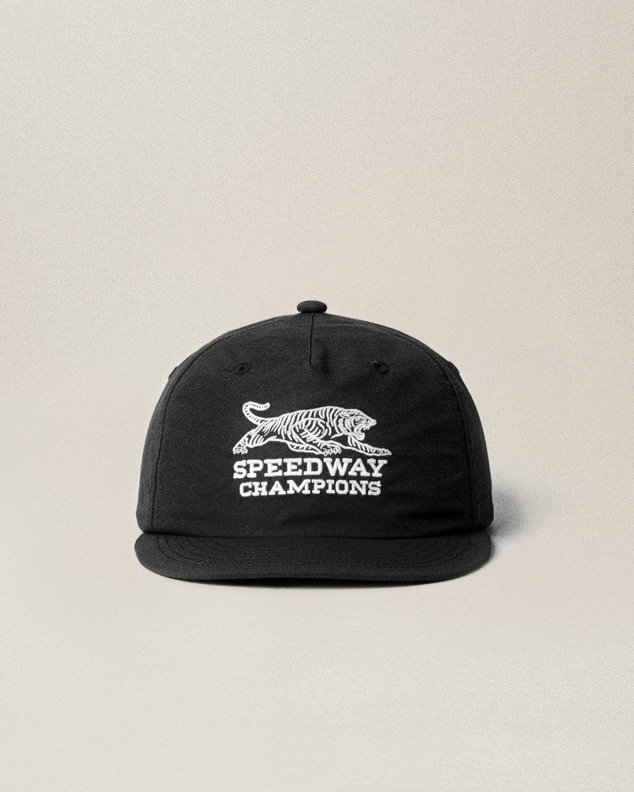 Speedway Champions 5 Panel Cap - Black