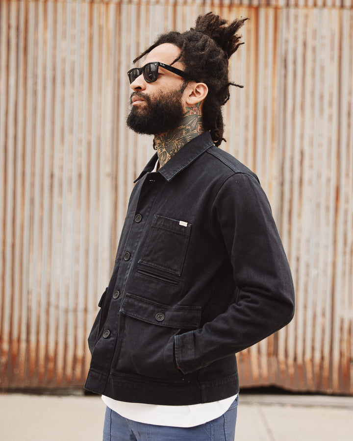 Colmore Chore Jacket - Washed Black