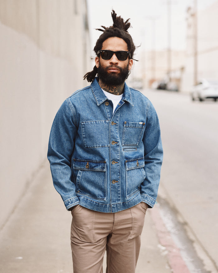 Colmore Chore Jacket - Washed Denim