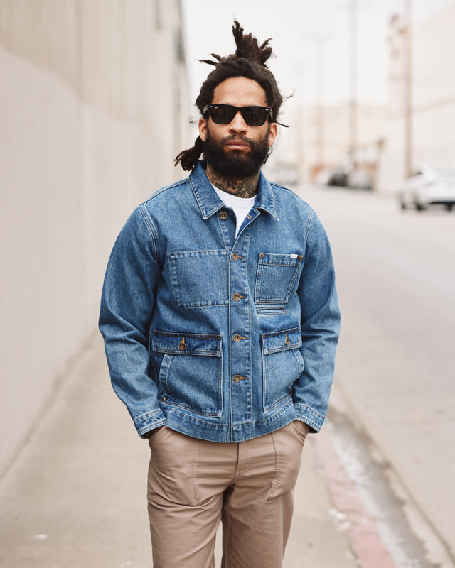 Colmore Chore Jacket - Washed Denim