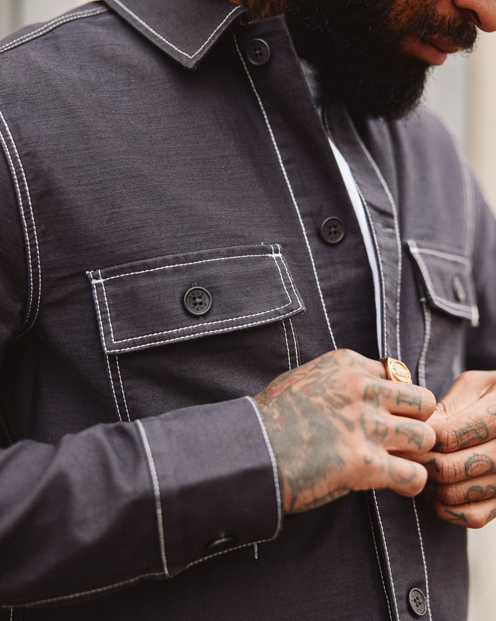 Fatigue Overshirt - Asphalt Grey