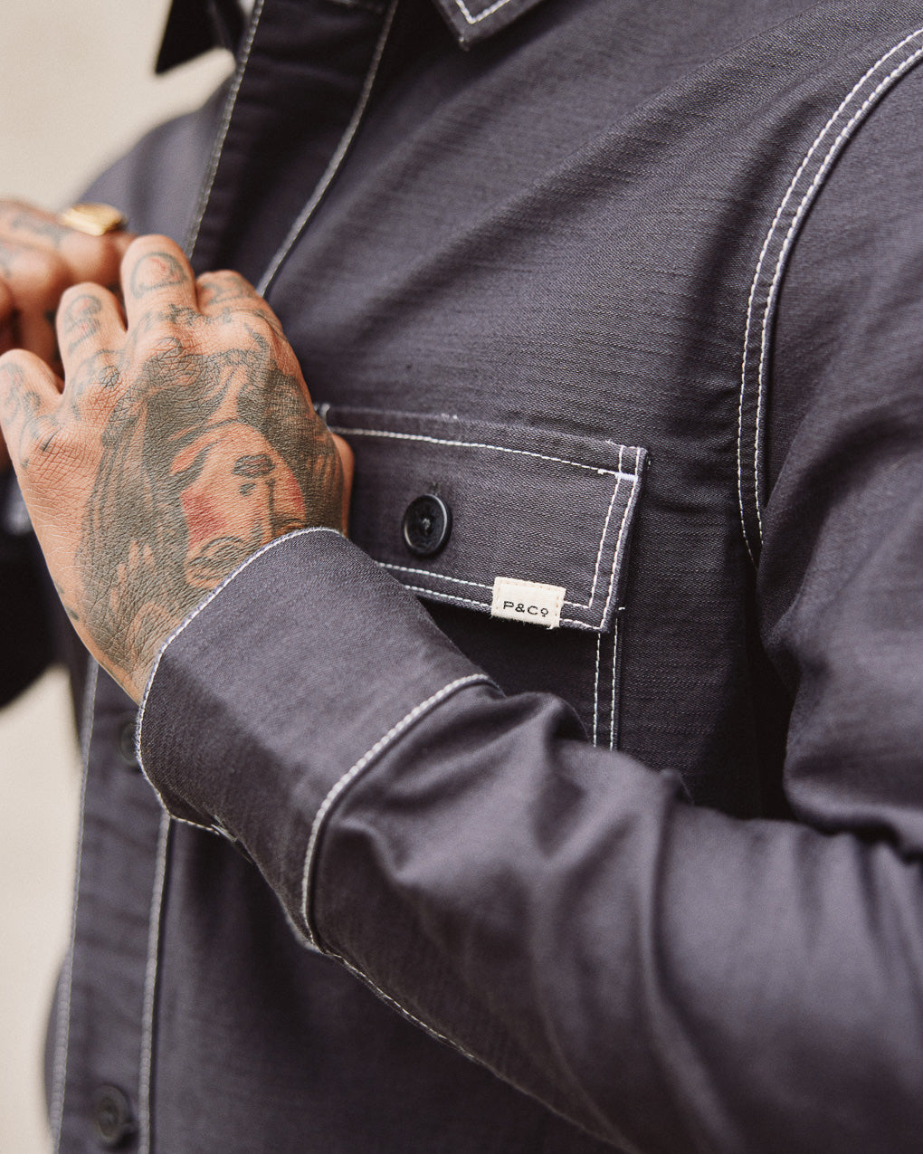 Fatigue Overshirt - Asphalt Grey