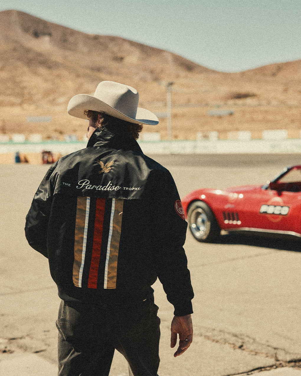 Paradise Trophy Bomber Jacket - Black