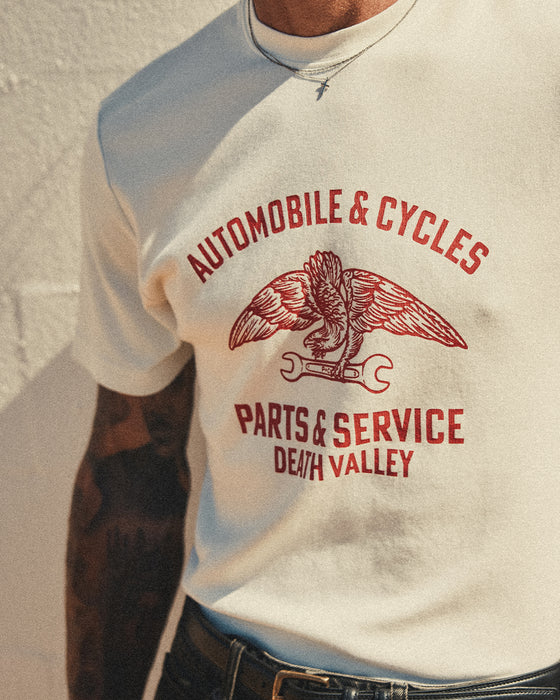 Parts & Service ‘50s T-Shirt - Off White