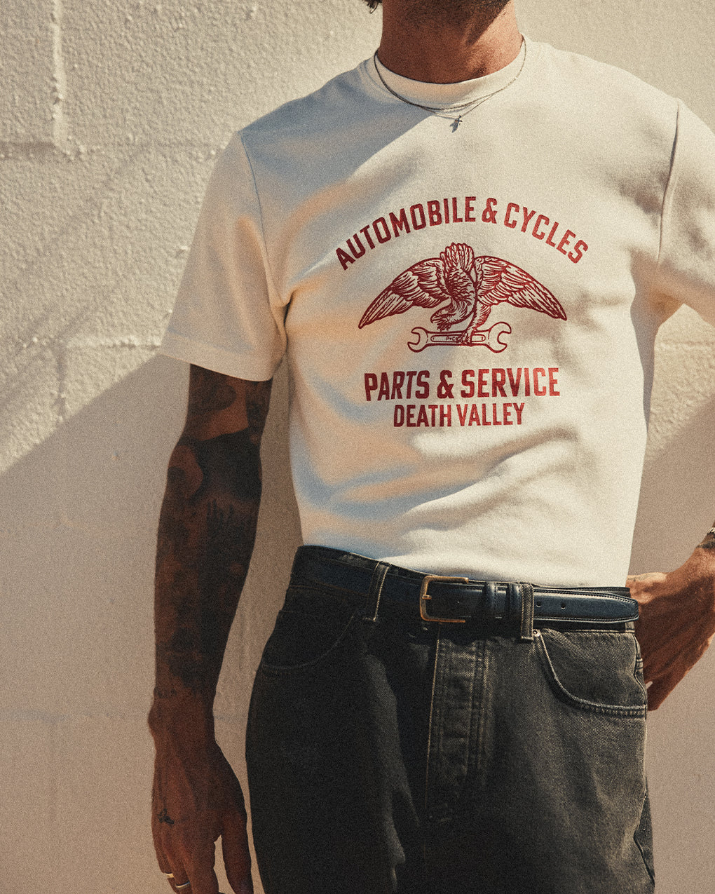 Parts & Service ‘50s T-Shirt - Off White