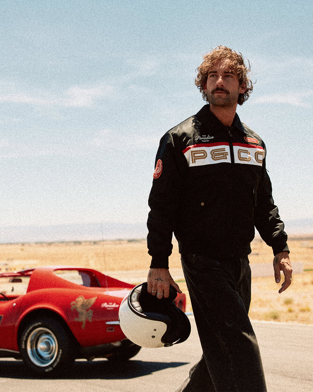 Paradise Trophy Bomber Jacket - Black