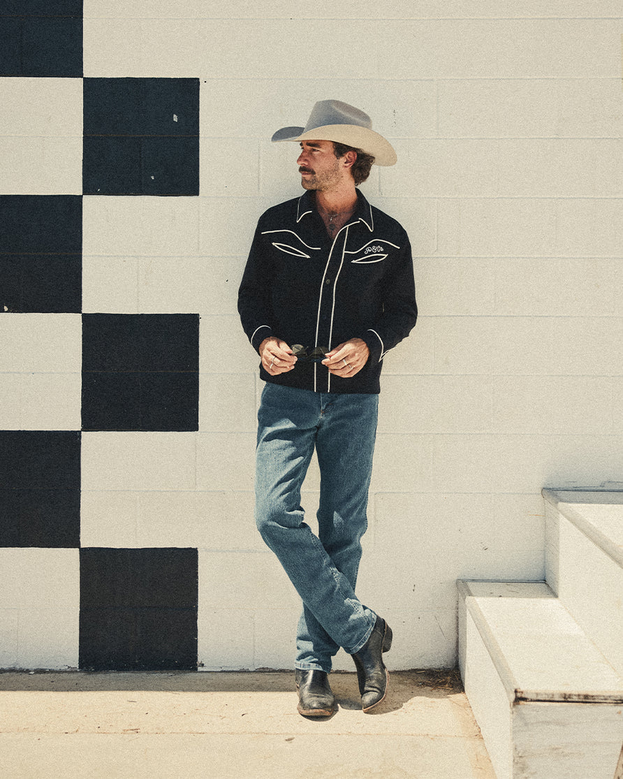 Willow Western Shirt - Washed Black