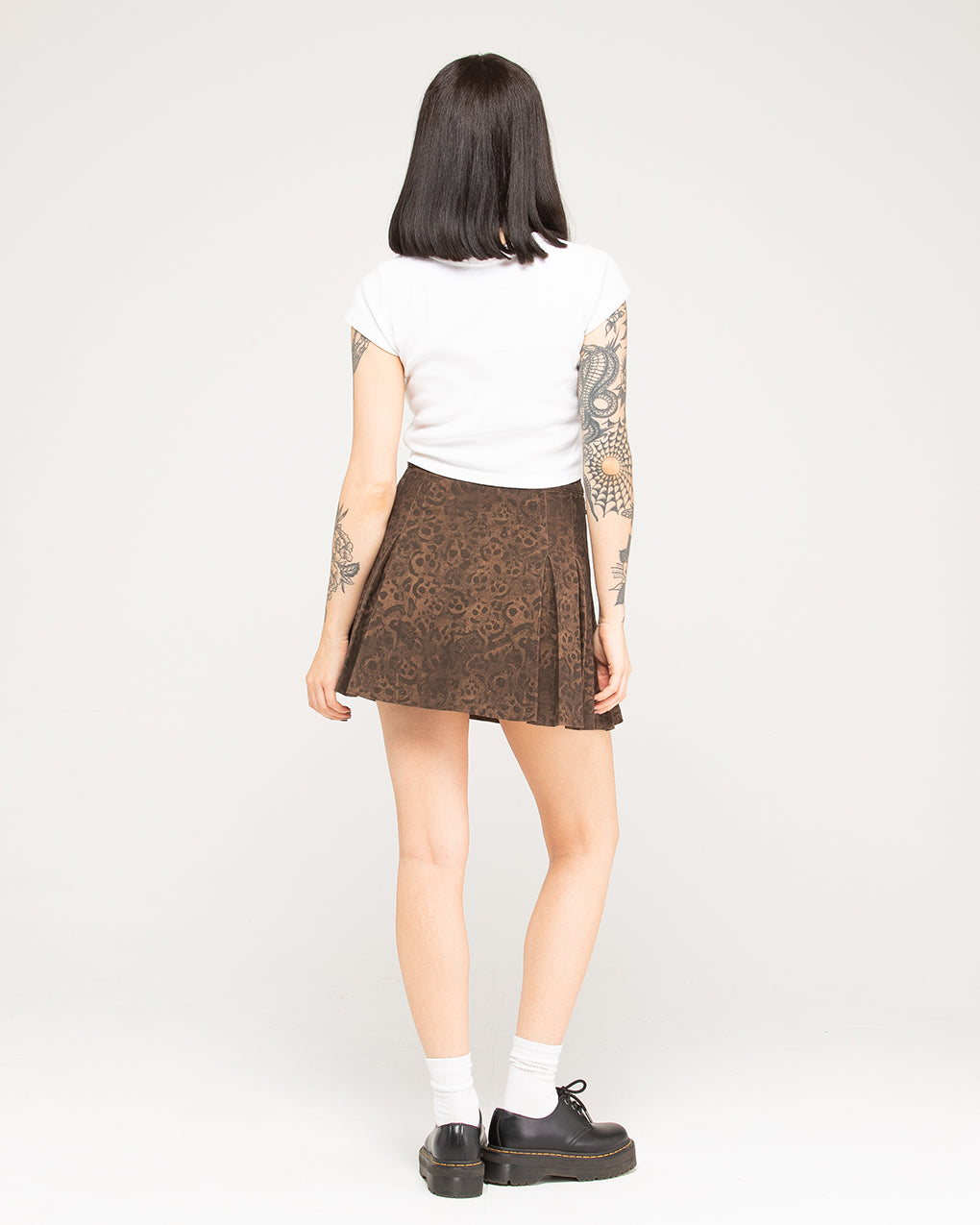 Edie Pleated Skirt - Leopard Print