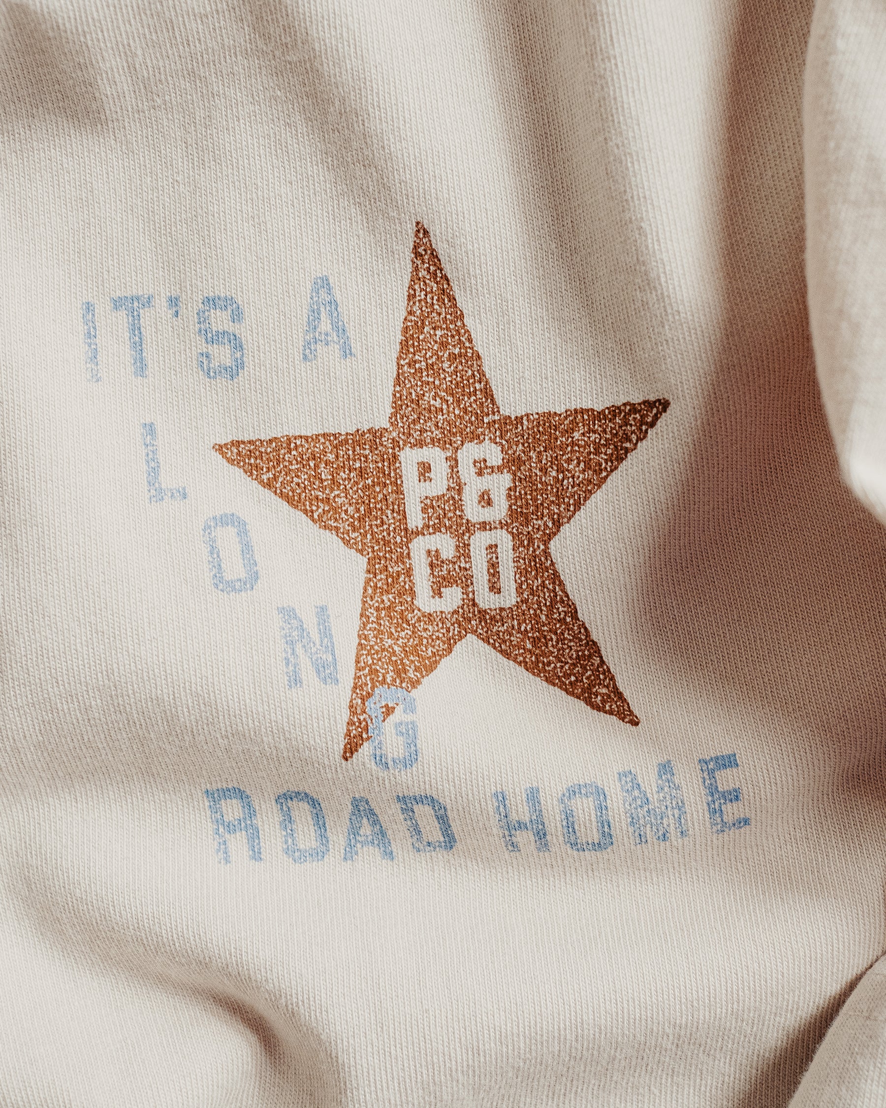 Long Road Boxy T-Shirt - Bone