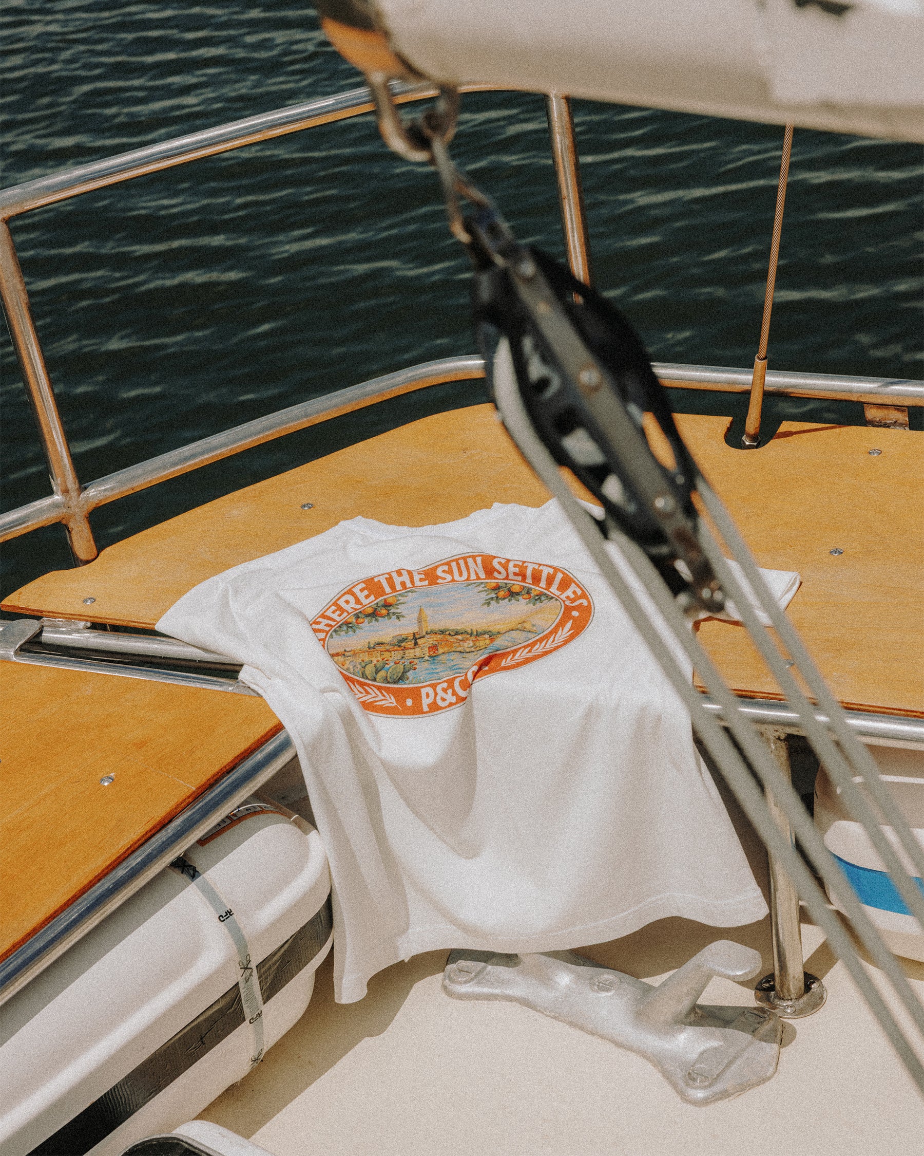 Where The Sun Settles Boxy T-Shirt - Off White
