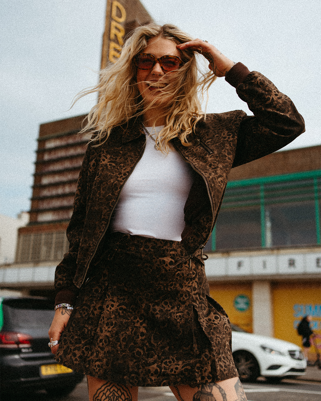 Rosette Turner Jacket - Leopard Print