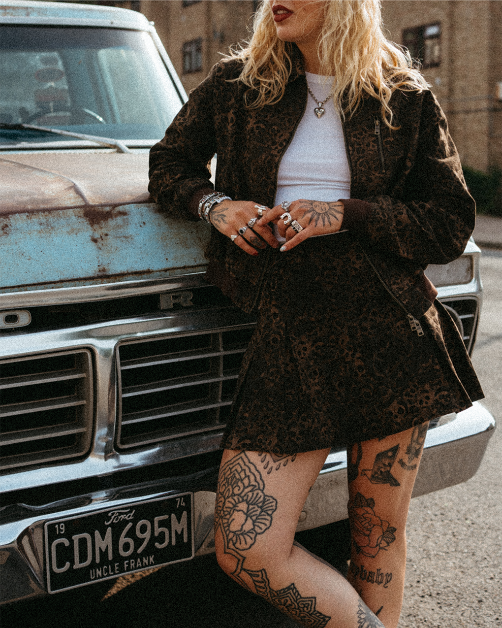 Edie Pleated Skirt - Leopard Print