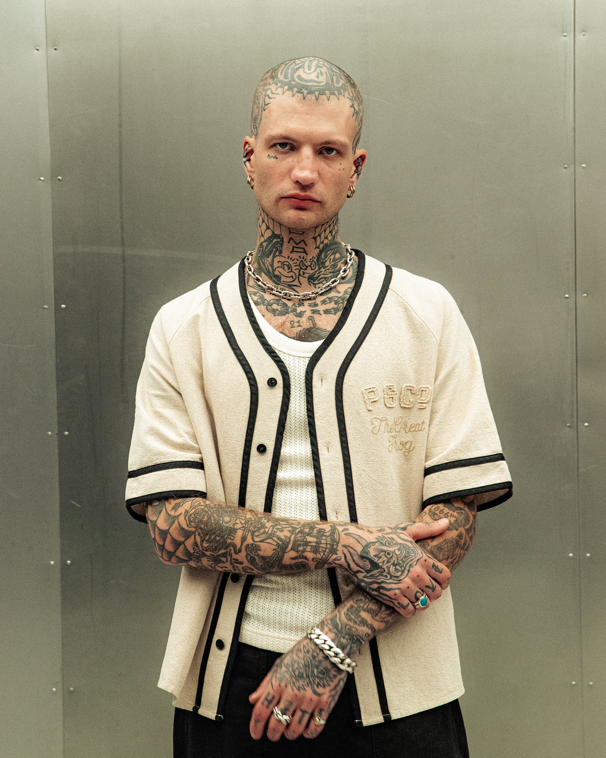 P&Co x TGF Baseball Jersey - Ecru
