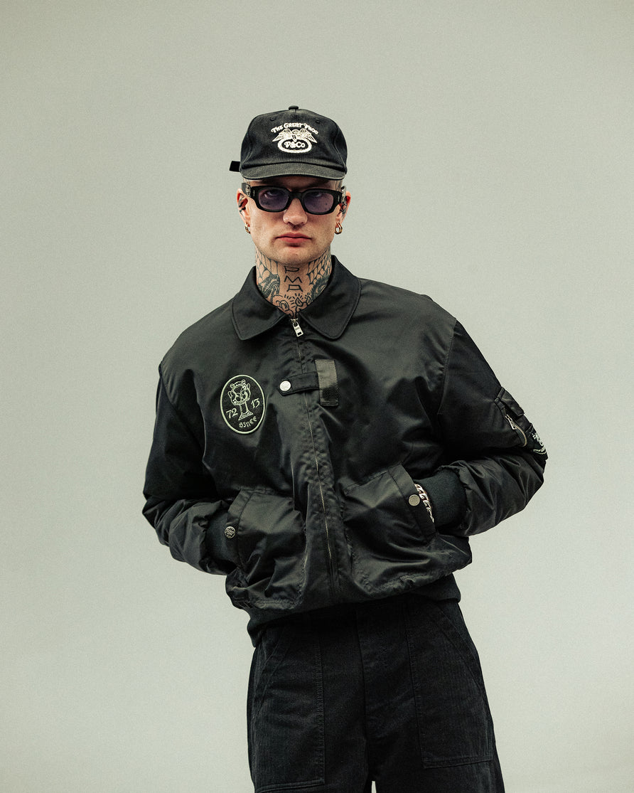 P&Co x TGF Bomber Jacket - Black