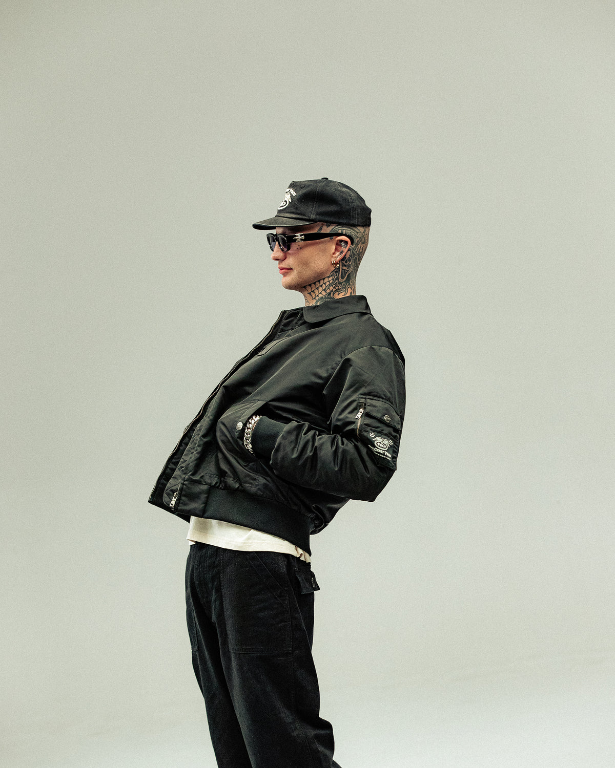 P&Co x TGF Bomber Jacket - Black