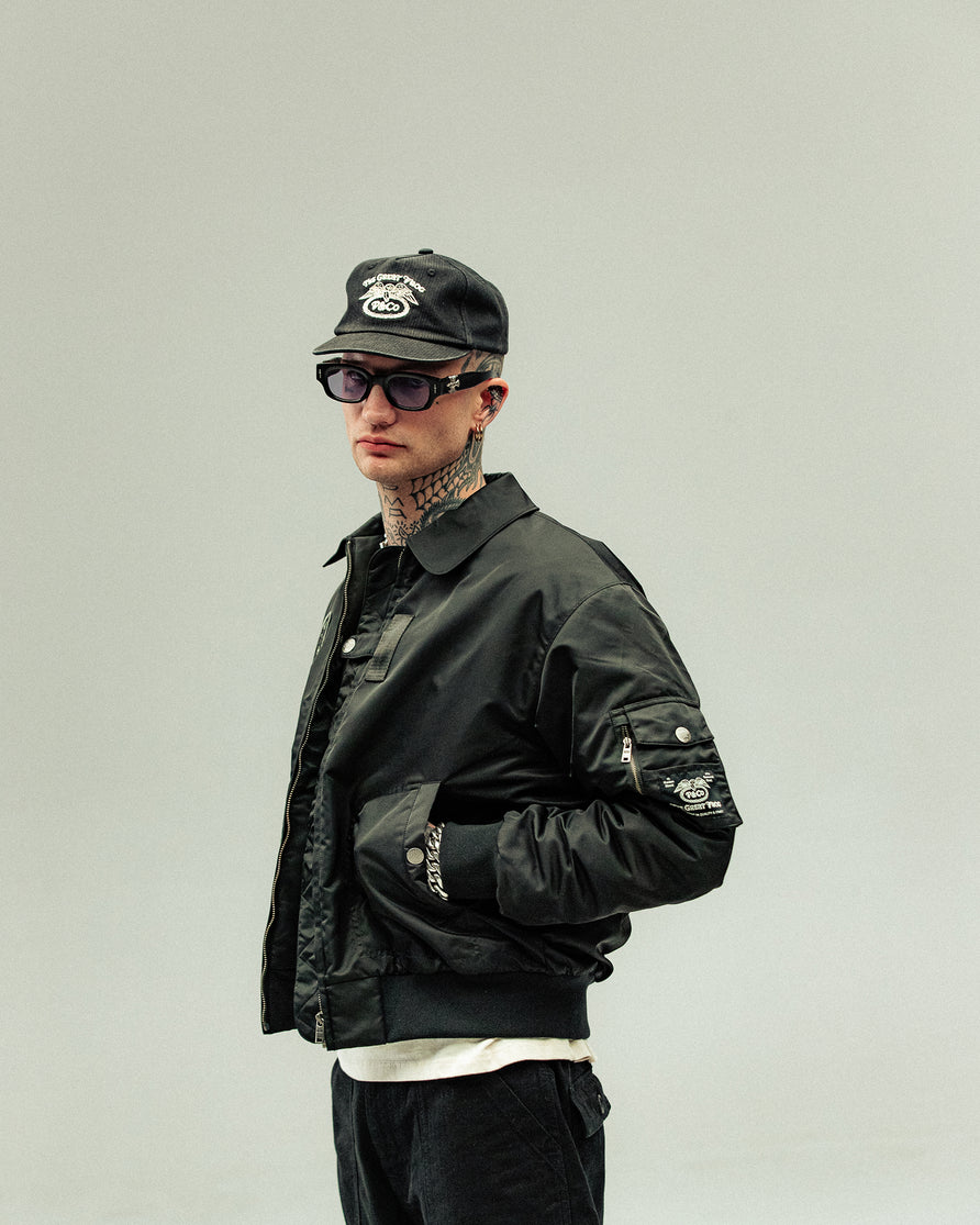 P&Co x TGF Bomber Jacket - Black