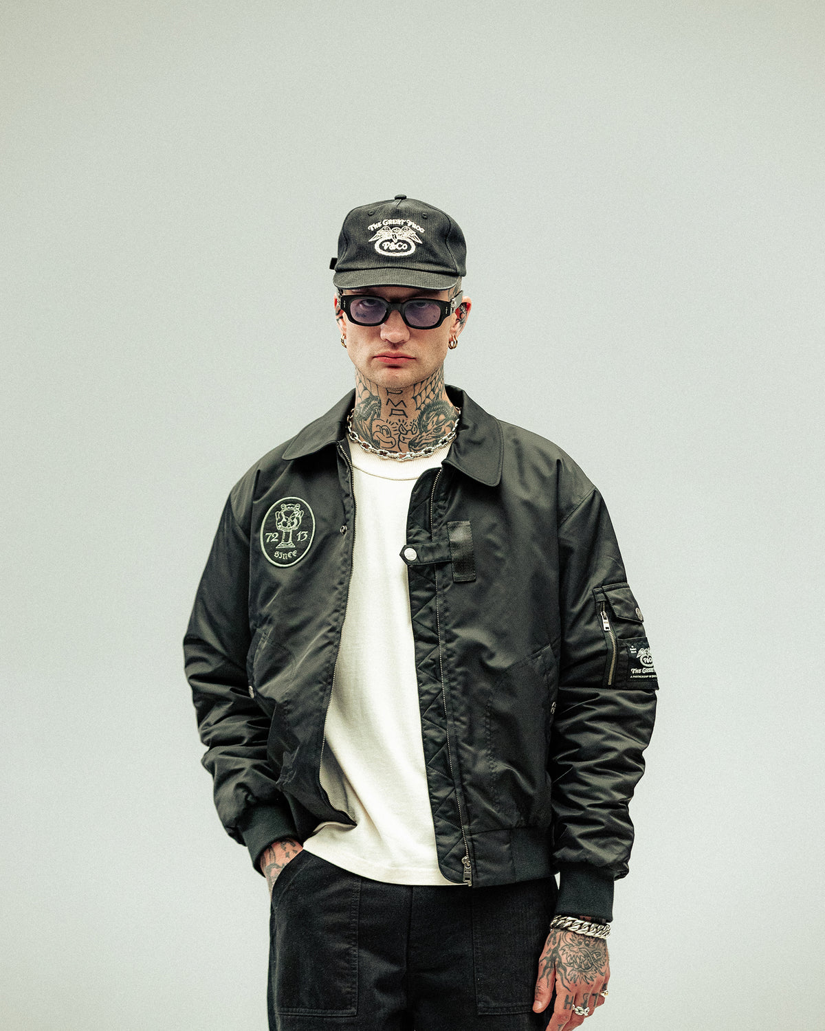 P&Co x TGF Bomber Jacket - Black