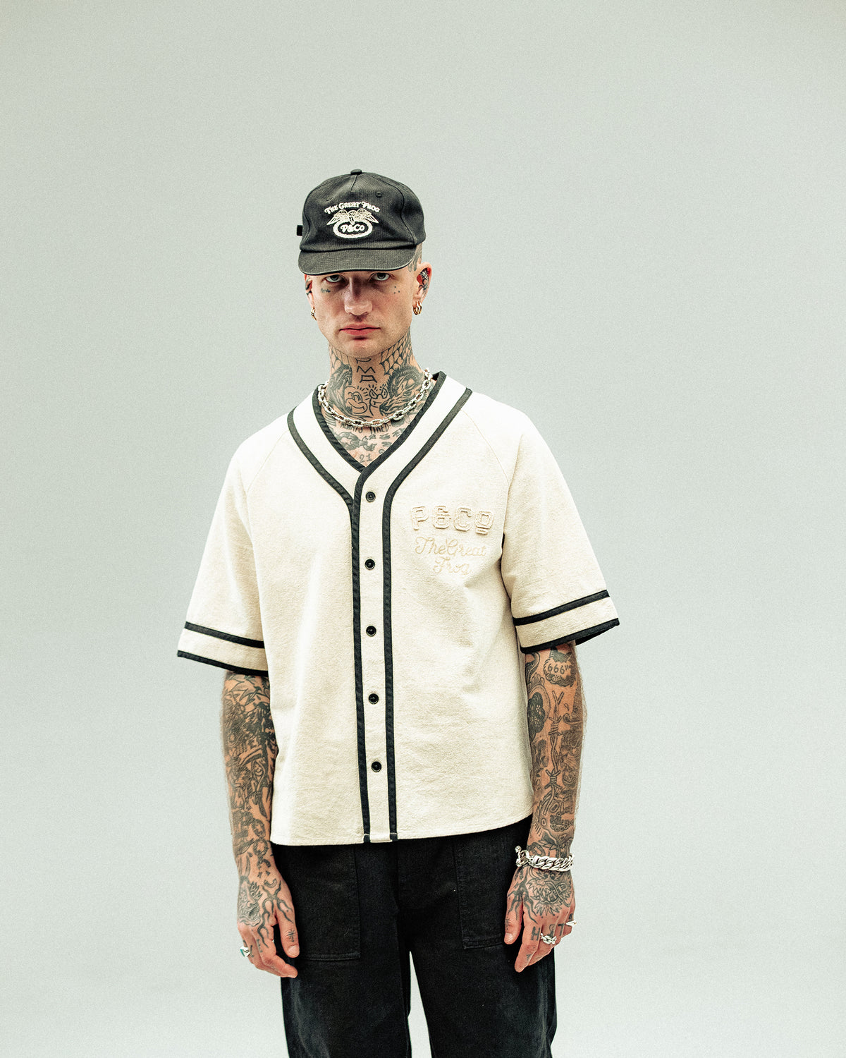 P&Co x TGF Baseball Jersey - Ecru