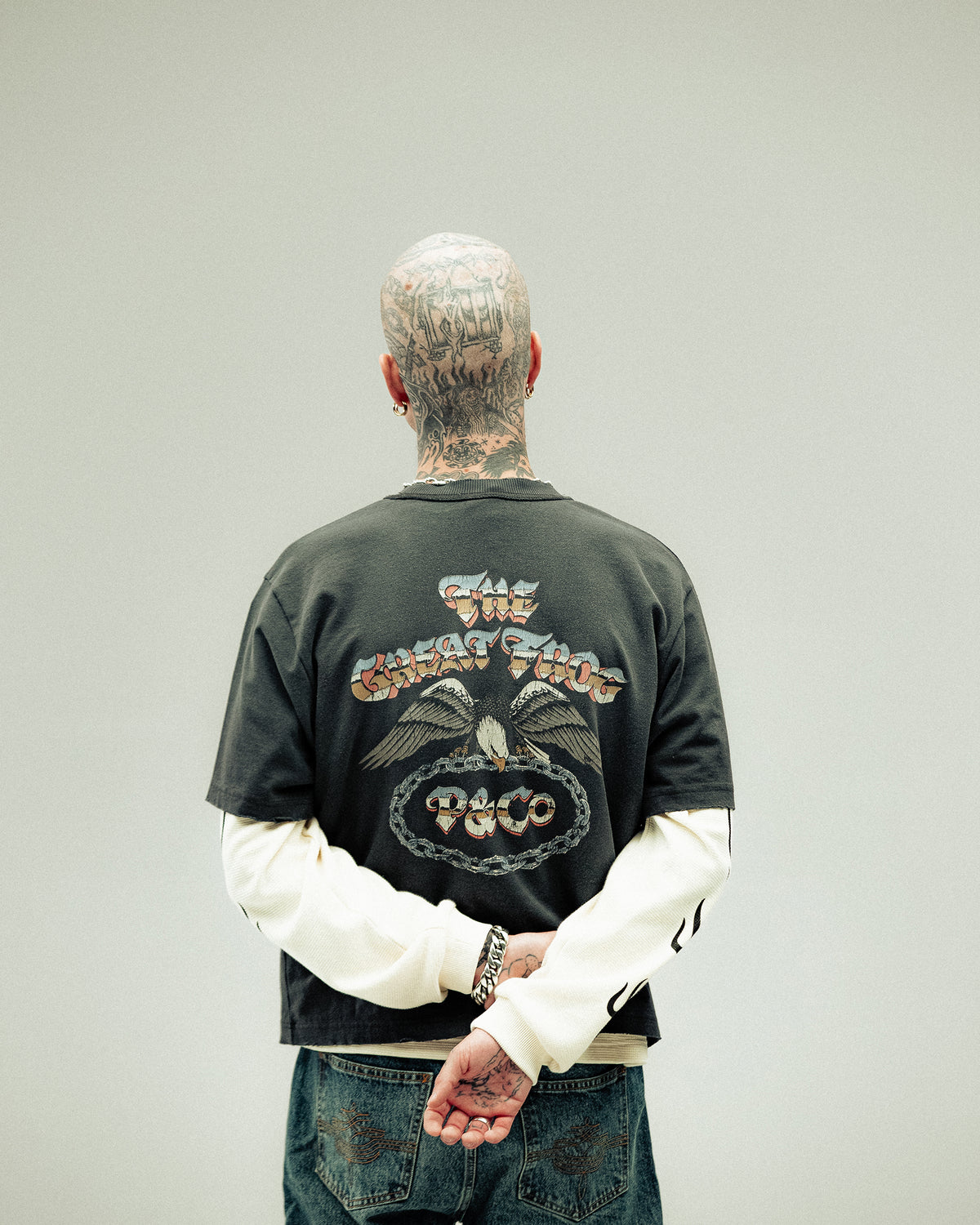 P&Co x TGF Boxy T-Shirt - Heavy Washed Black