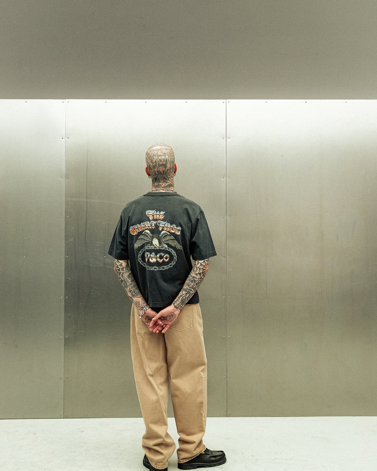 P&Co x TGF Boxy T-Shirt - Heavy Washed Black