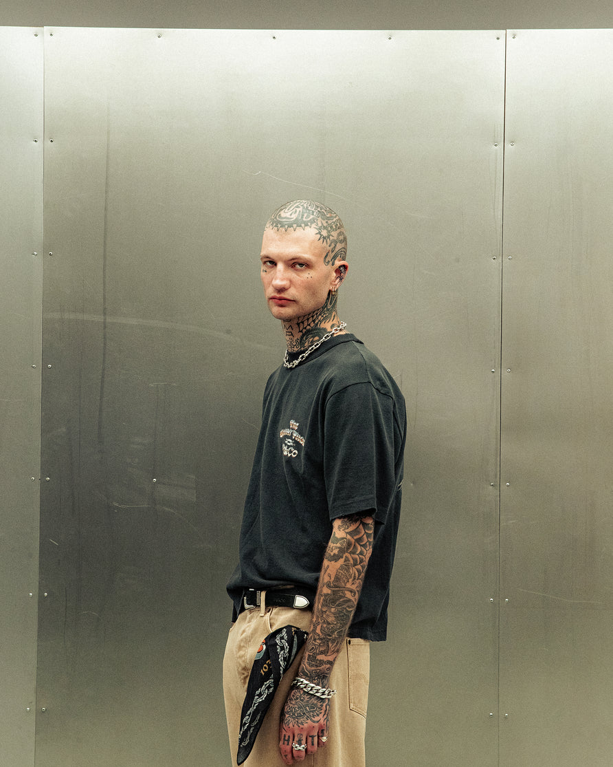 P&Co x TGF Boxy T-Shirt - Heavy Washed Black