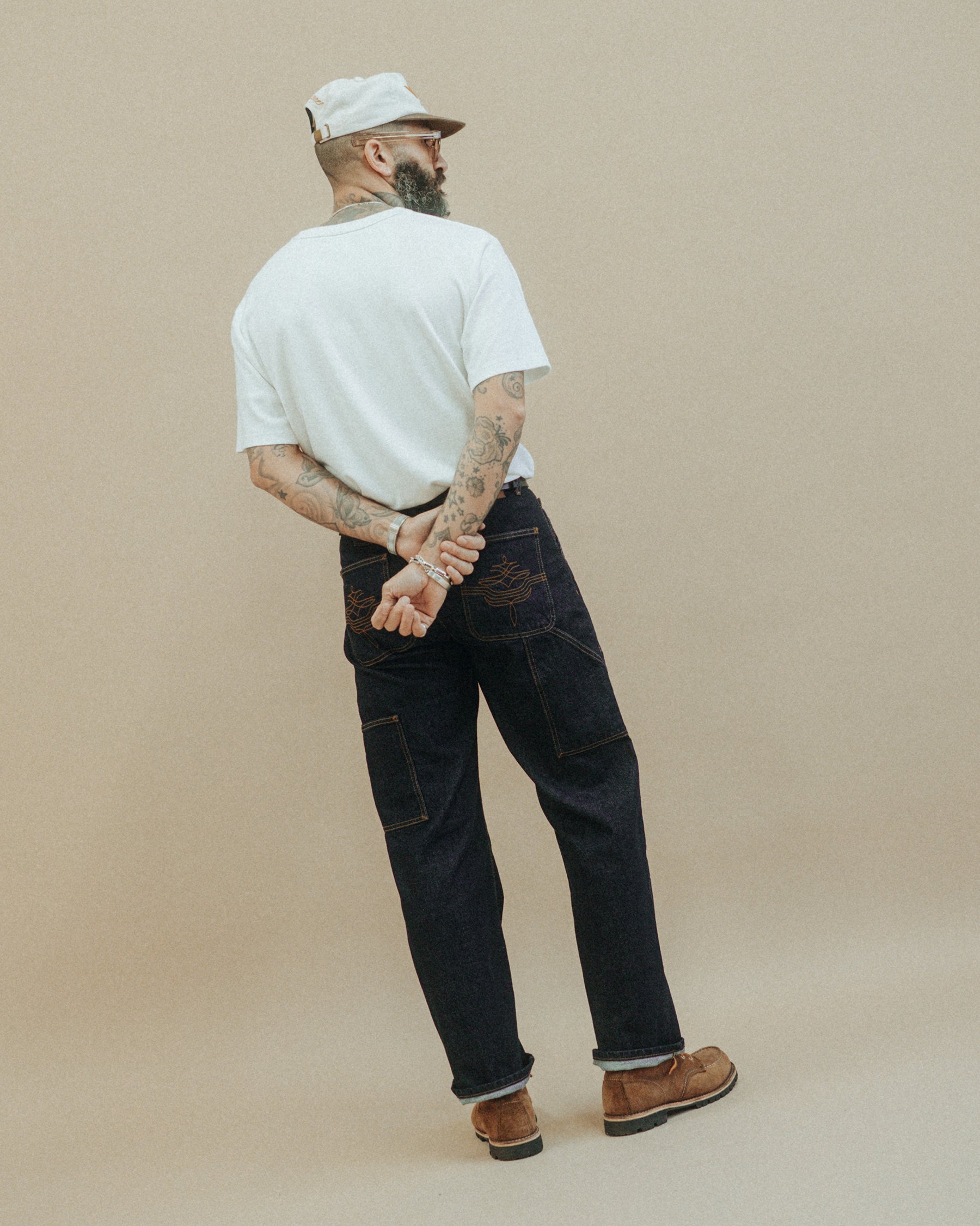 Raw Denim Carpenter Pants - Indigo